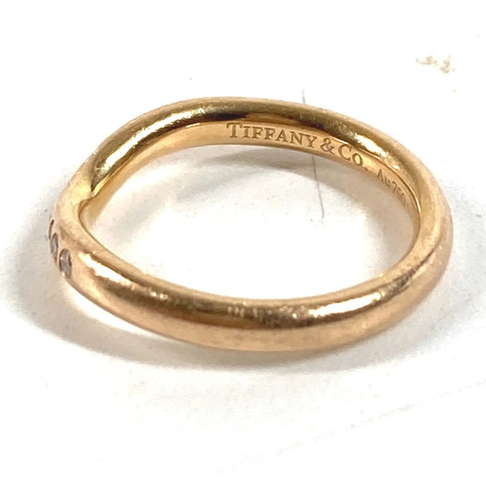 TIFFANY 18k Gold Diamond Ring - Picture 3 of 8